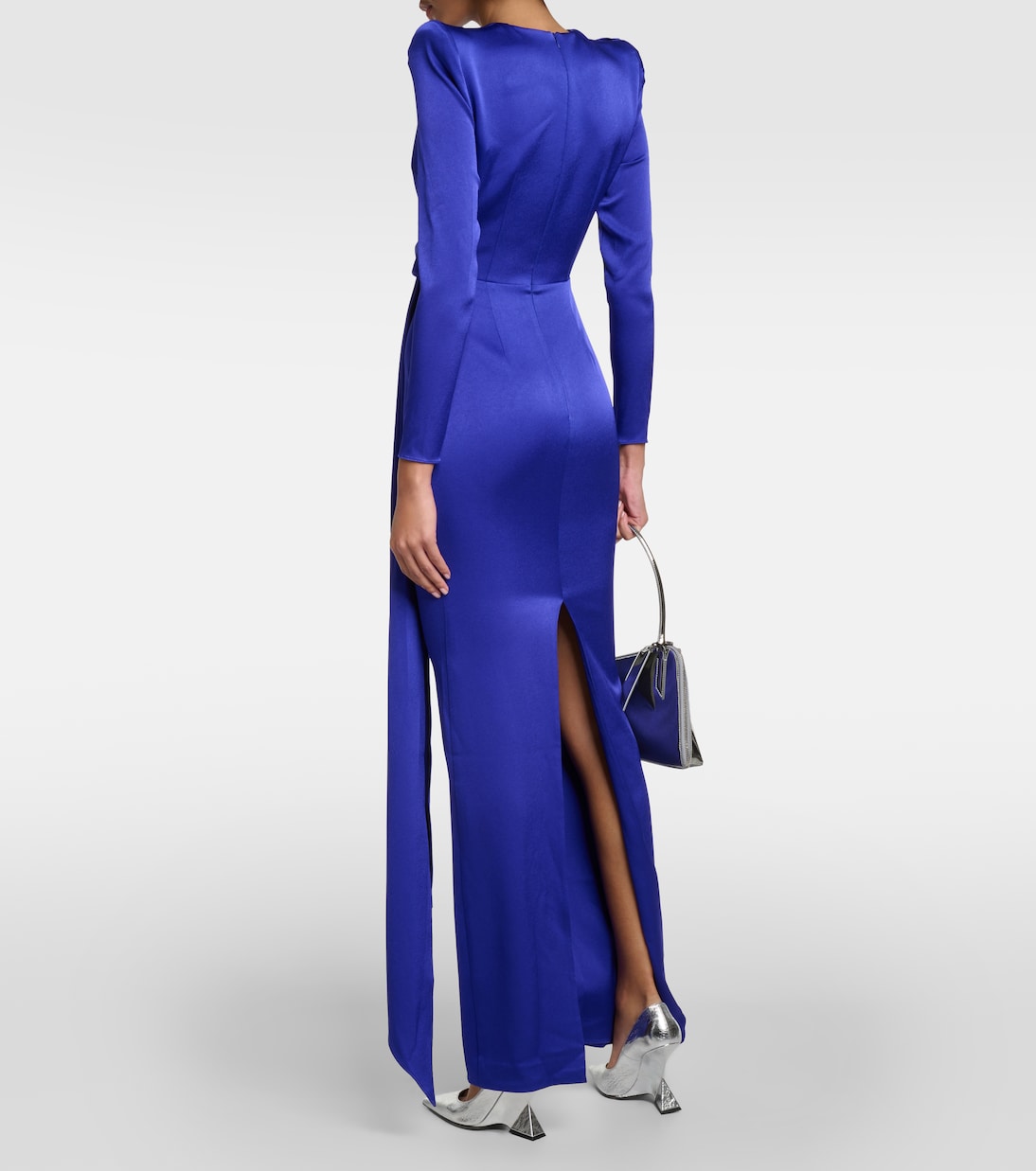 Draped satin gown | Alex Perry