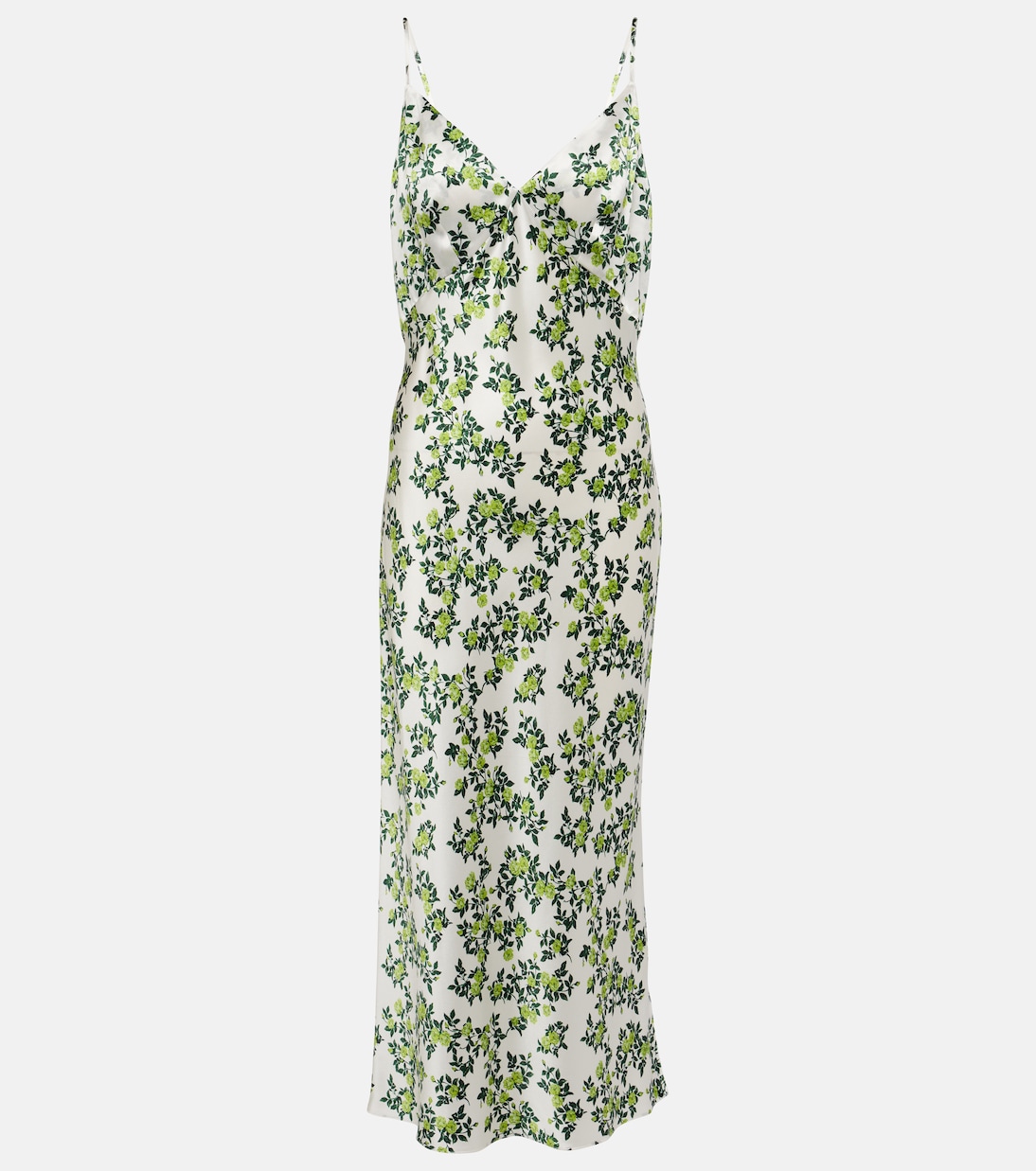 Trinny floral silk satin slip dress | Emilia Wickstead