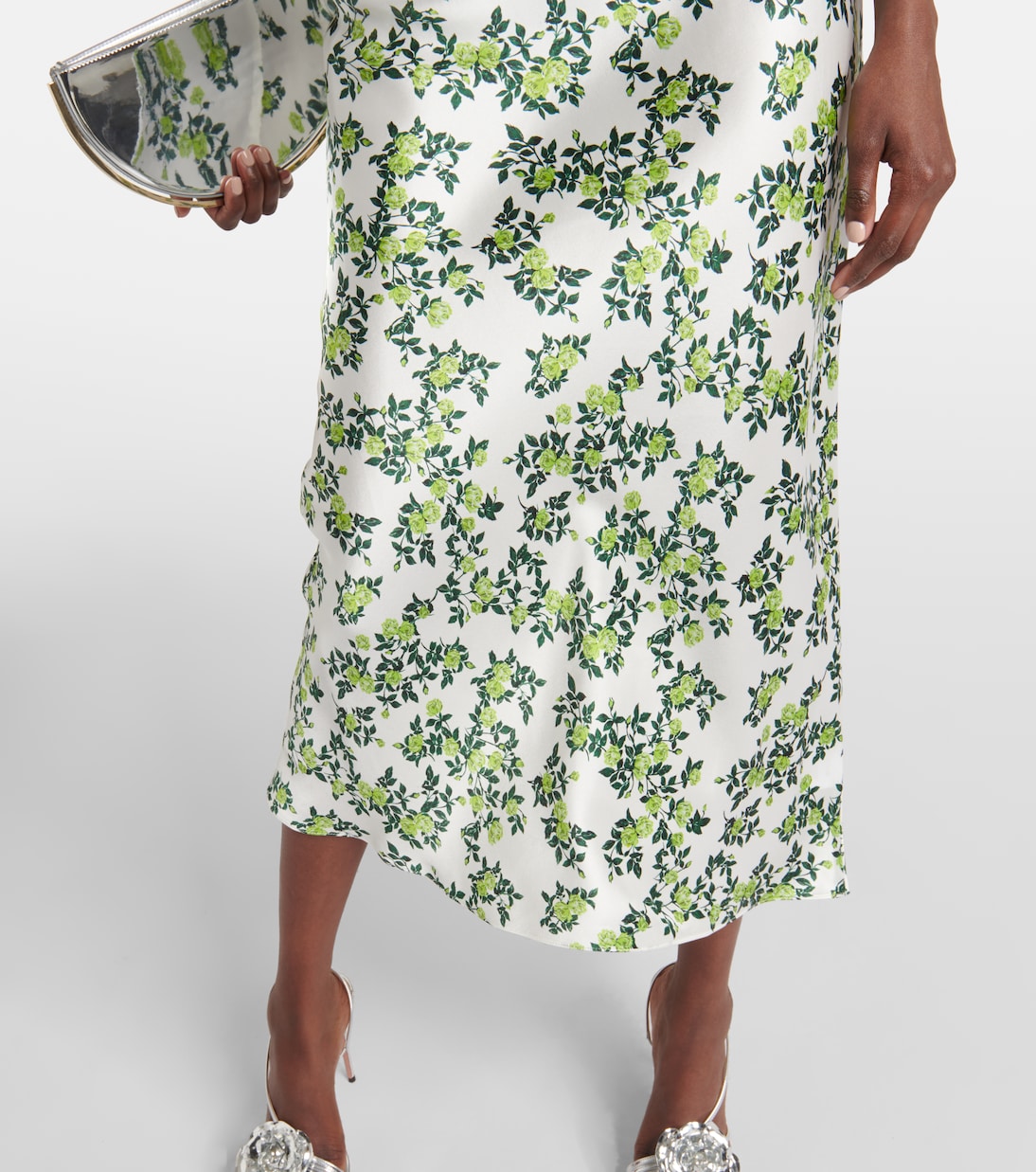 Trinny floral silk satin slip dress | Emilia Wickstead