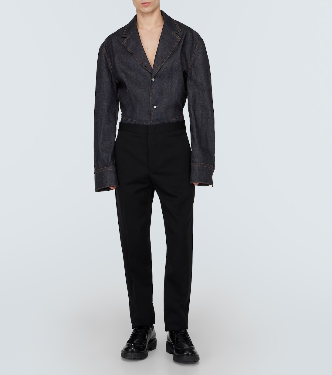 Giacca monopetto di jeans  | Prada