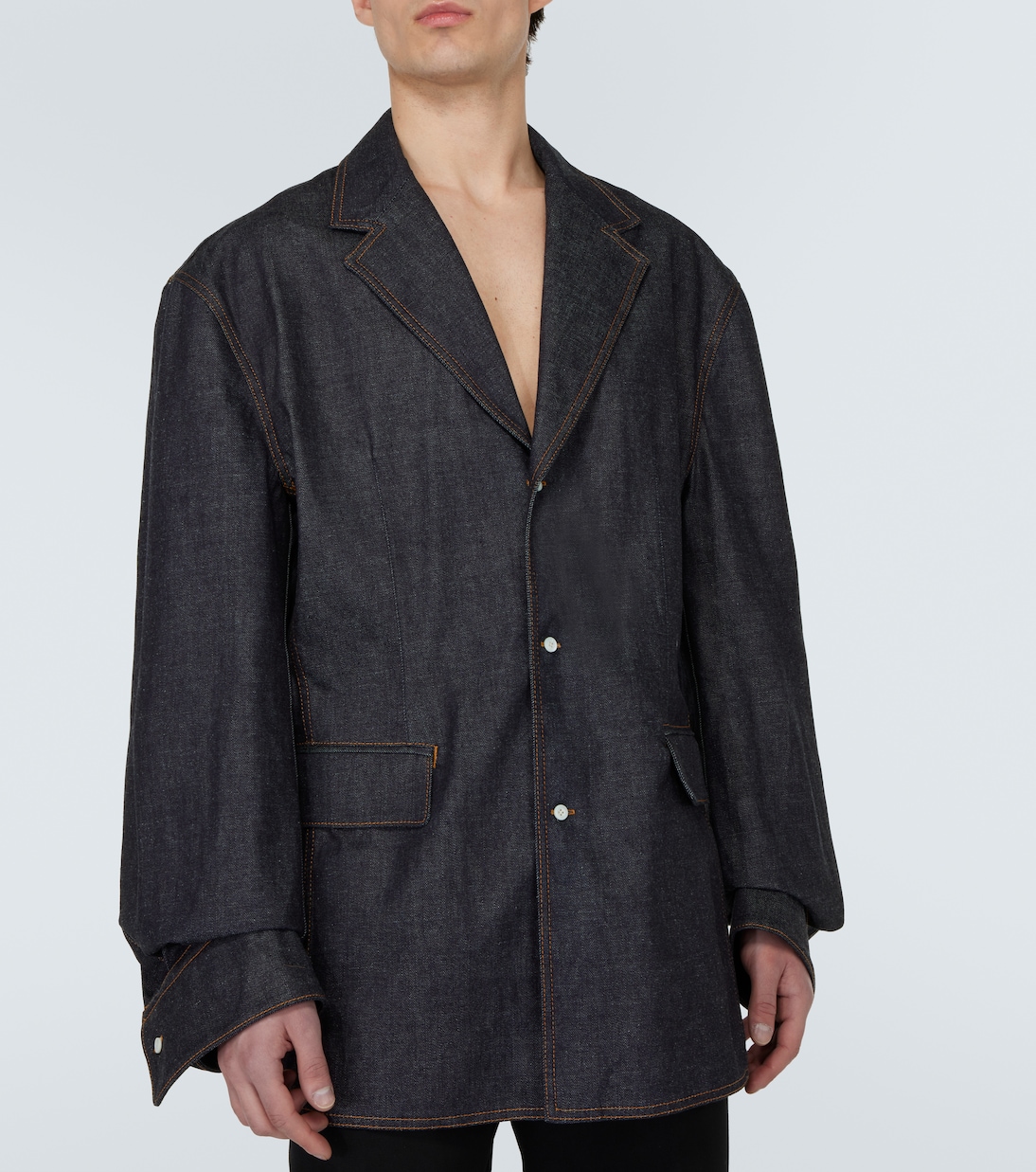 Giacca monopetto di jeans  | Prada