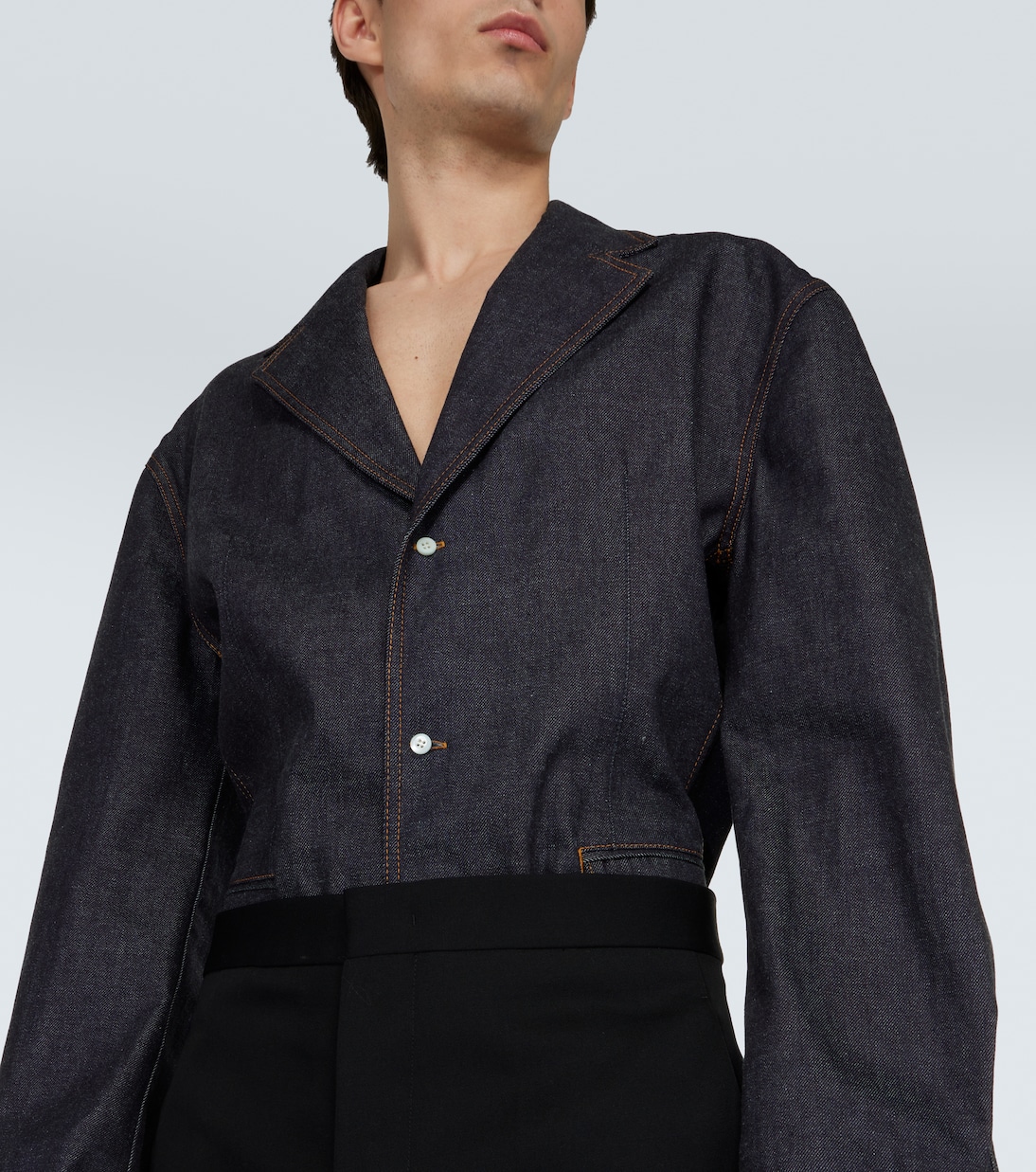 Giacca monopetto di jeans  | Prada