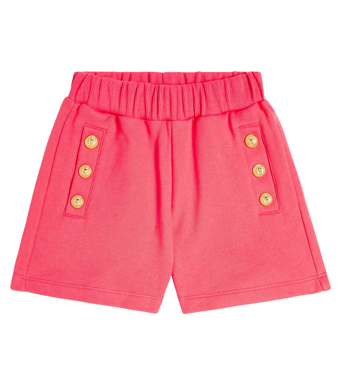 Shorts de jersey con botones | Balmain Kids