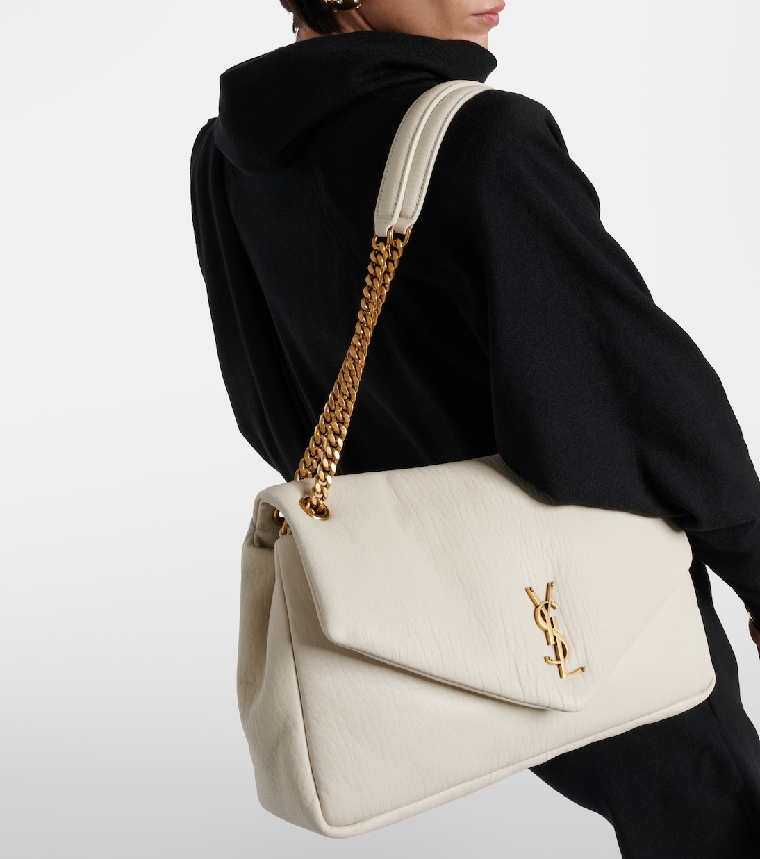 Schultertasche Calypso Large aus Leder | Saint Laurent