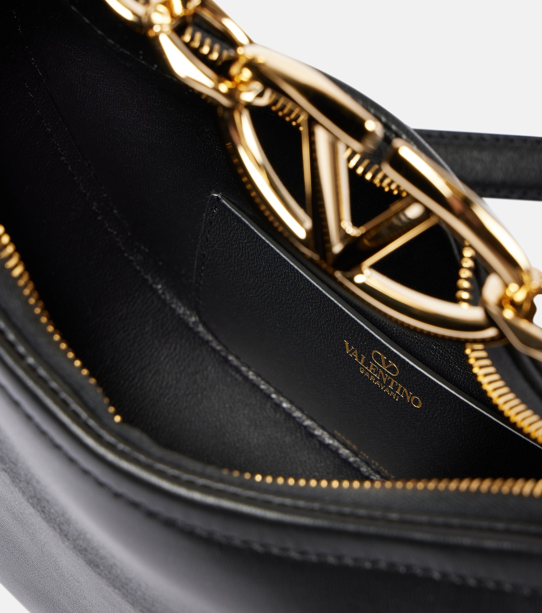 VLogo Moon Mini leather shoulder bag | Valentino Garavani