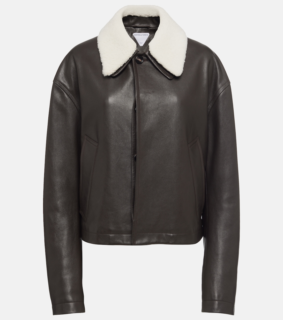 Giacca in pelle con shearling | Bottega Veneta