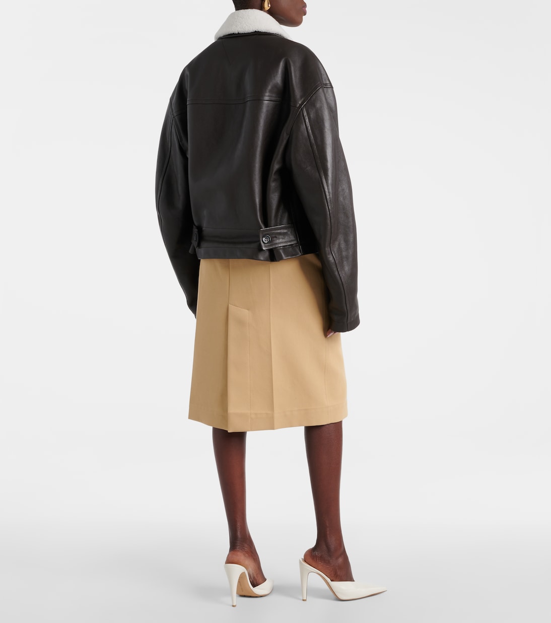Giacca in pelle con shearling | Bottega Veneta