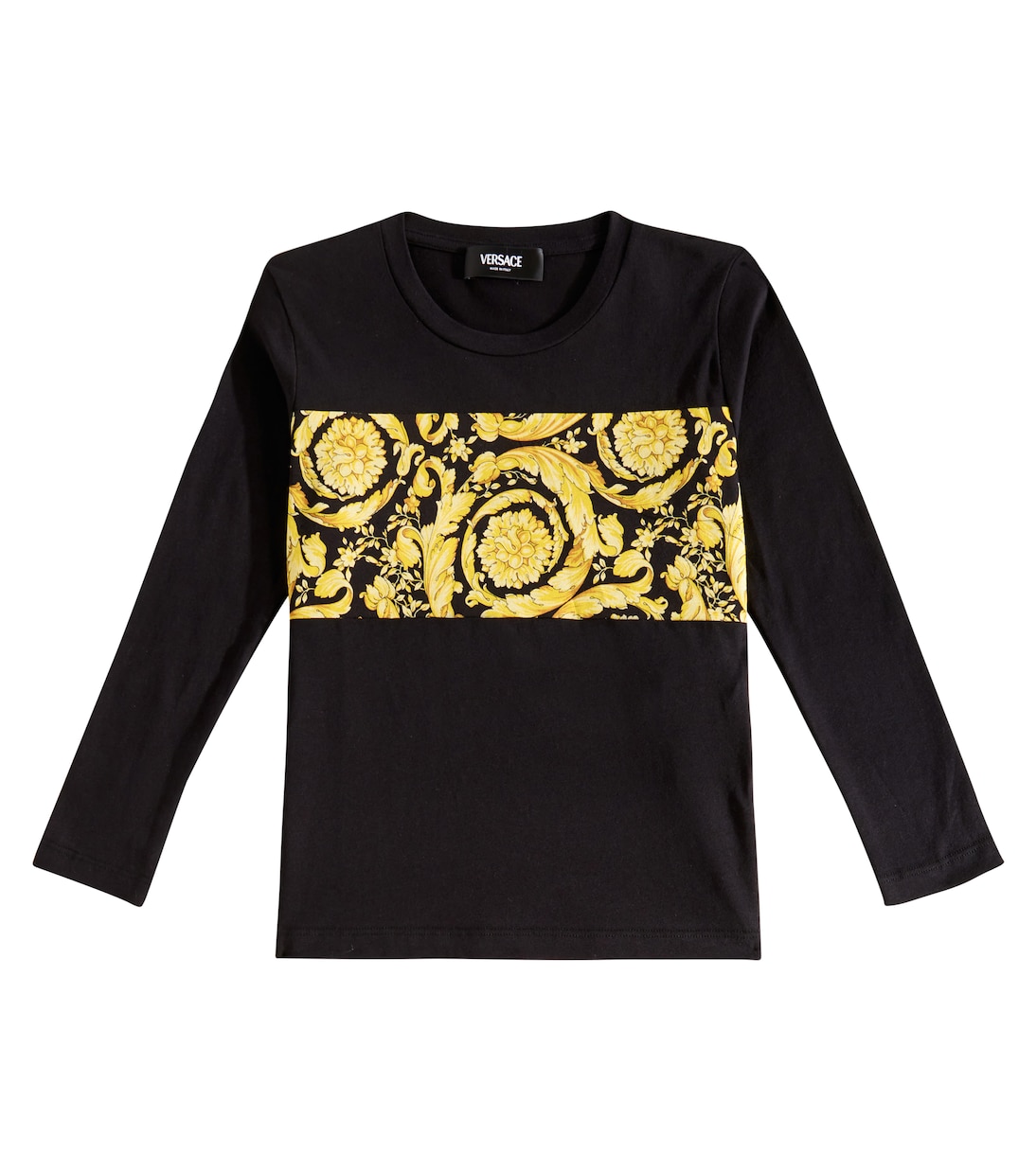 T-shirt Barocco in jersey di cotone | Versace Kids