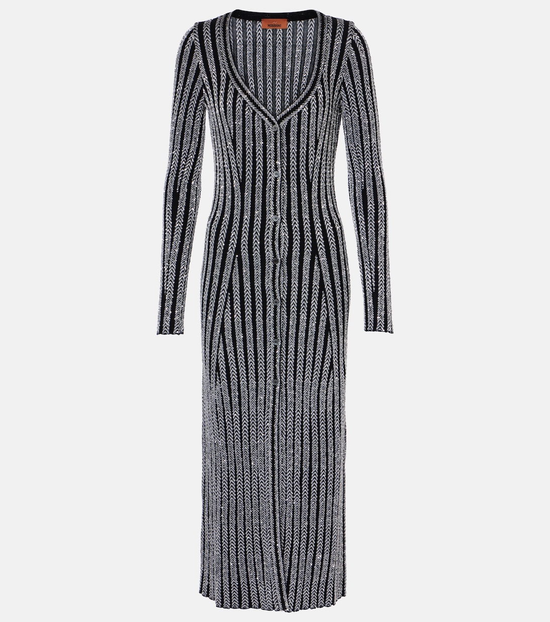 Vestido Laminado Missoni de Media Longitud para Jóvenes Modernos