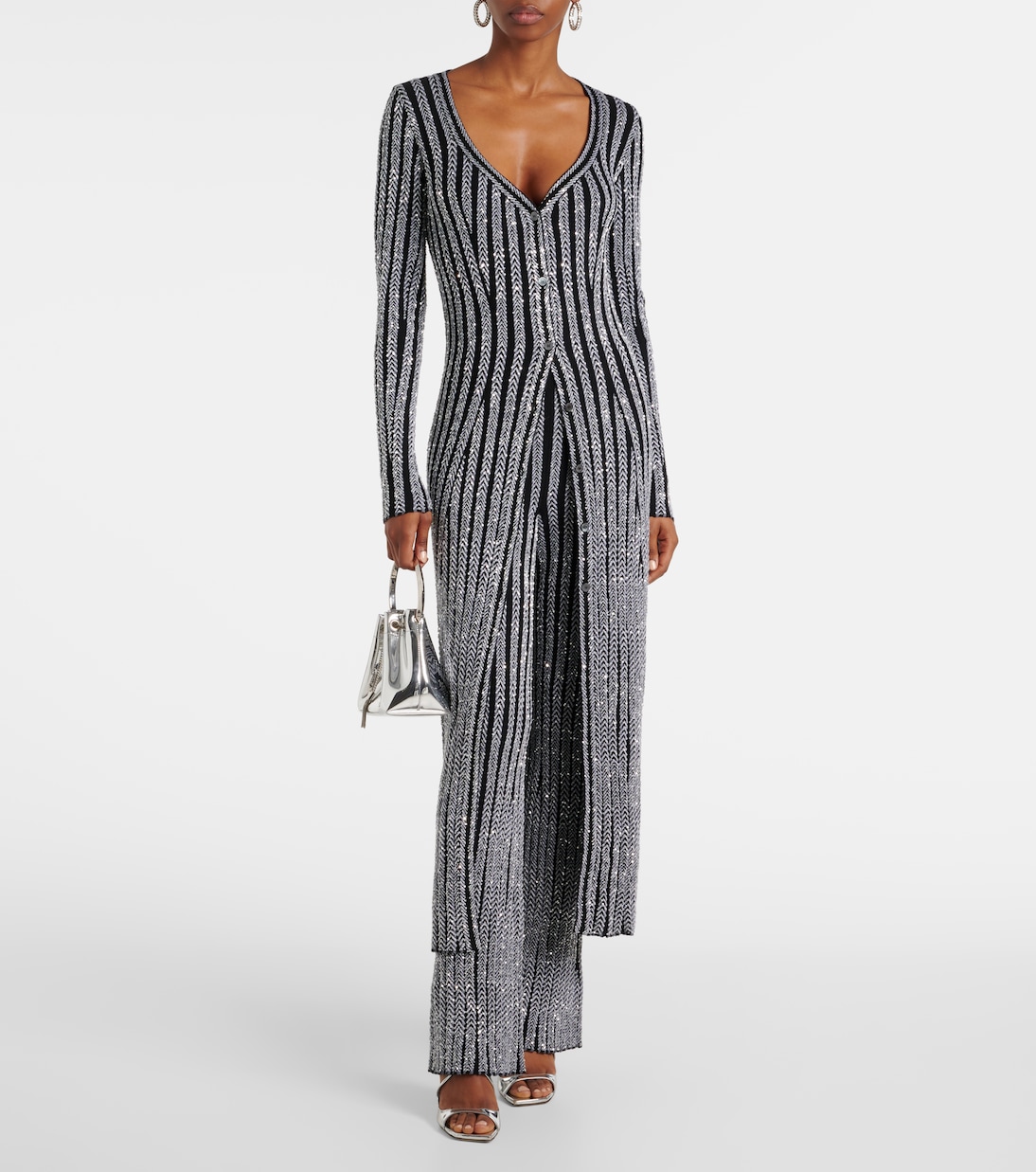 Vestido Laminado Missoni de Media Longitud para Jóvenes Modernos