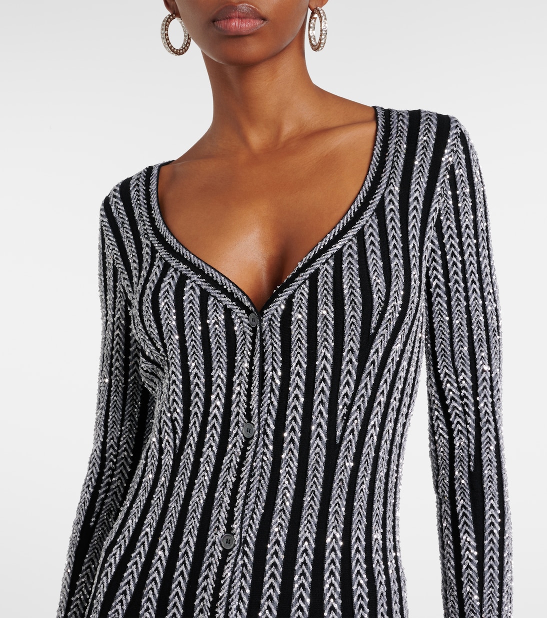 Vestido Laminado Missoni de Media Longitud para Jóvenes Modernos