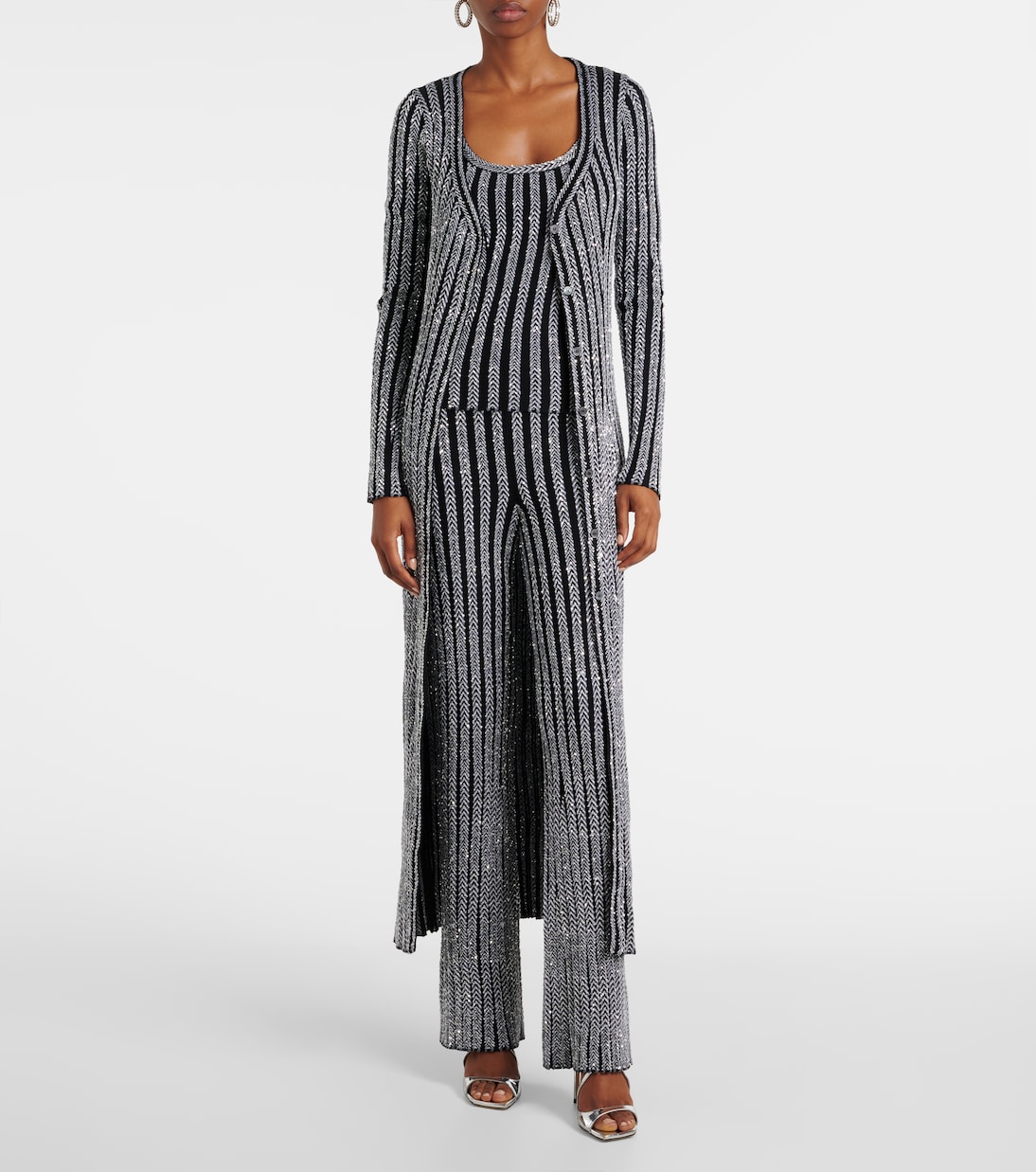 Vestido Laminado Missoni de Media Longitud para Jóvenes Modernos