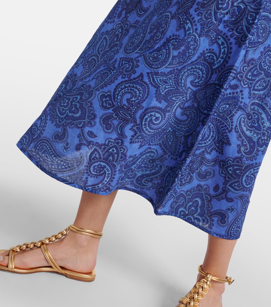 Robe longue Ottie Bias en lin | Zimmermann