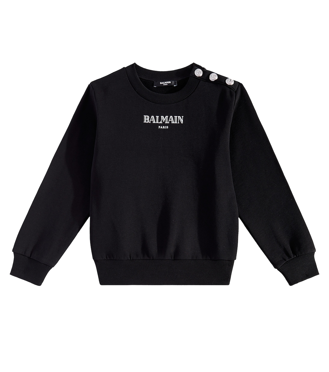 Sudadera de jersey de algodón con logo | Balmain Kids