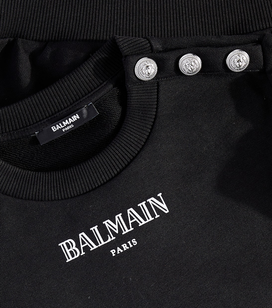 Sudadera de jersey de algodón con logo | Balmain Kids