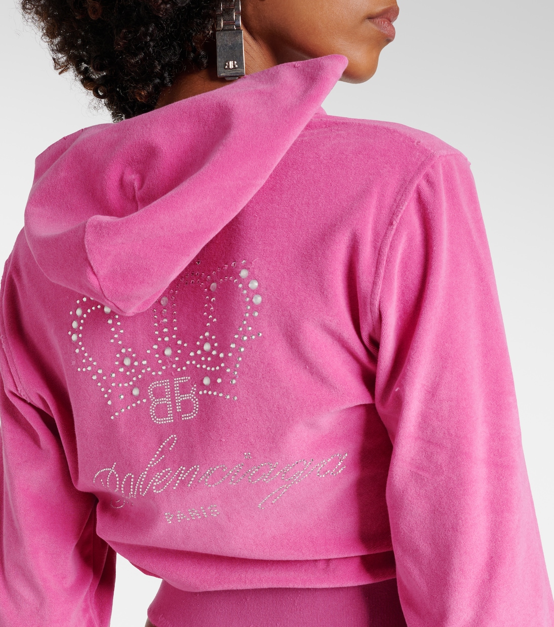 Sudadera de Terciopelo Balenciaga Bb Motel con Corte Moderno para Jóvenes