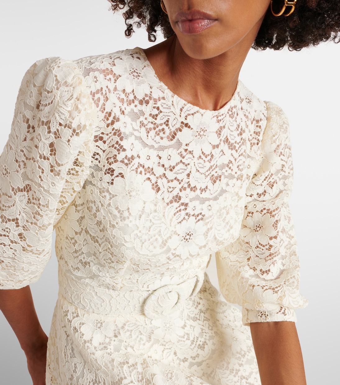 Lace midi dress | Costarellos
