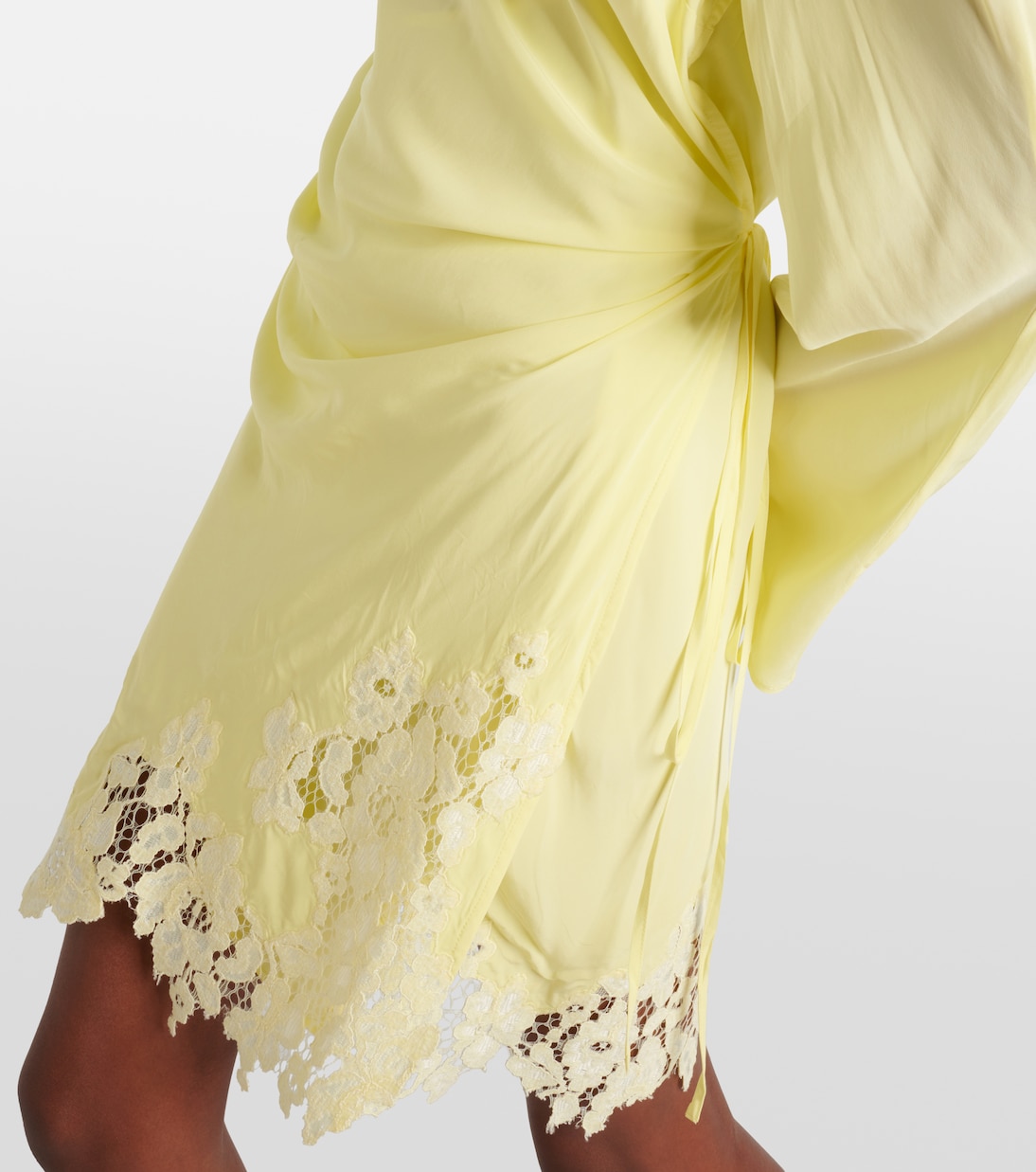 Cutout lace-trimmed minidress | Acne Studios