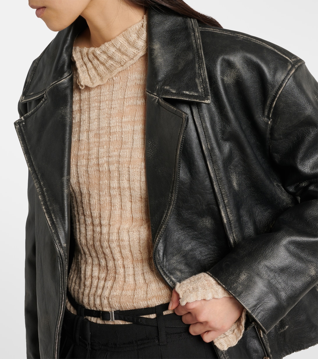 Bikerjacke aus Leder | Acne Studios