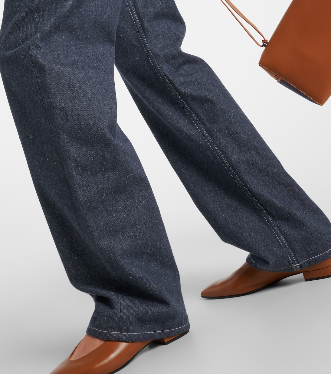 Jean ample Tye à taille haute | Loro Piana