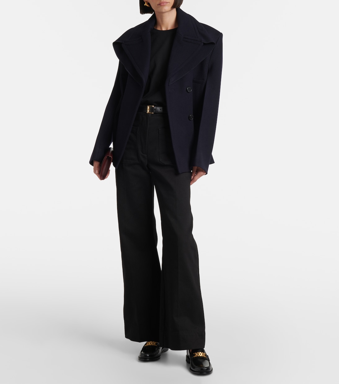 Mocassins Chain en cuir | Victoria Beckham