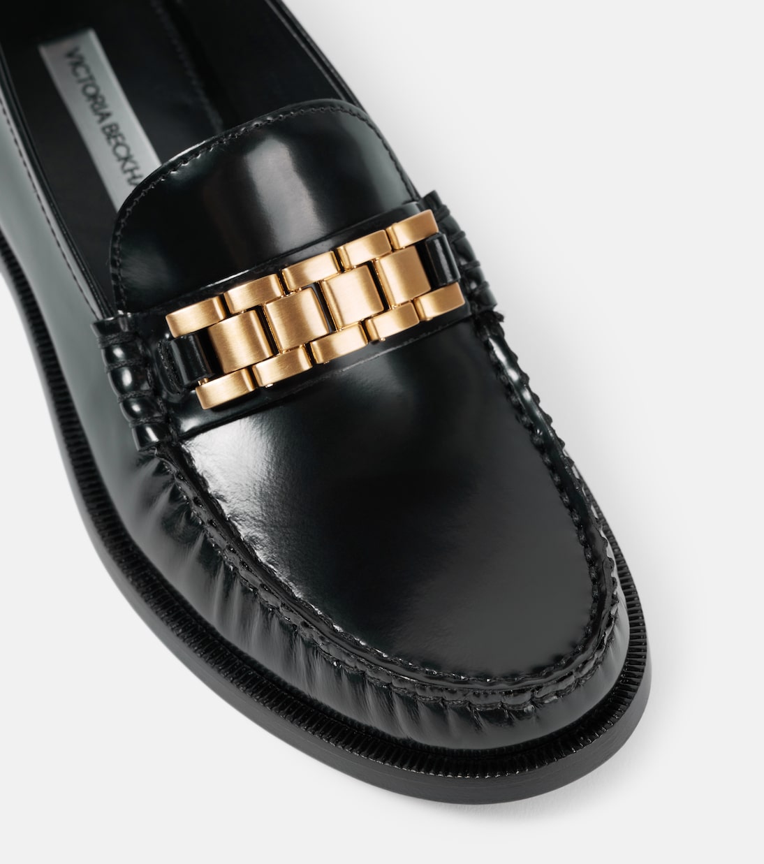 Mocassins Chain en cuir | Victoria Beckham