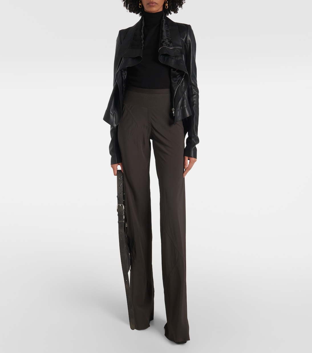 Pantalones anchos Bias de tiro alto | Rick Owens
