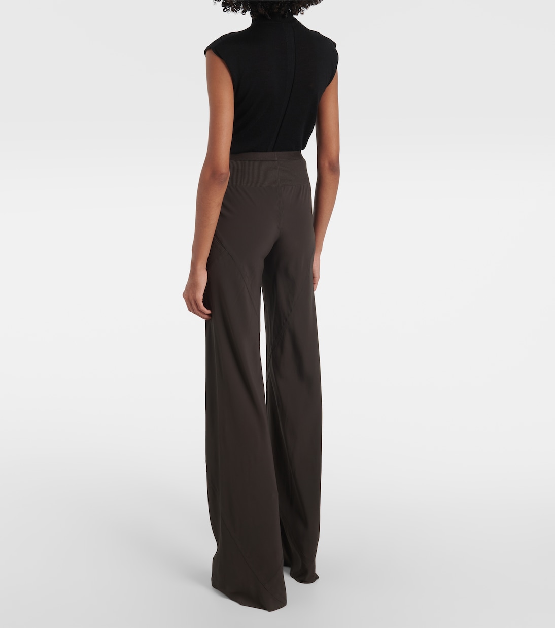 Pantalones anchos Bias de tiro alto | Rick Owens