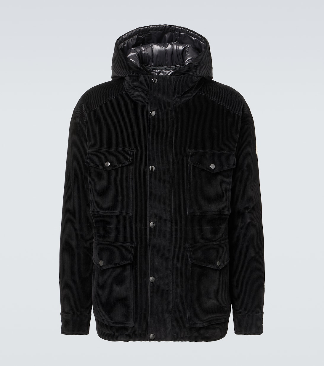 Greselin reversible corduroy down jacket in black Moncler Mytheresa