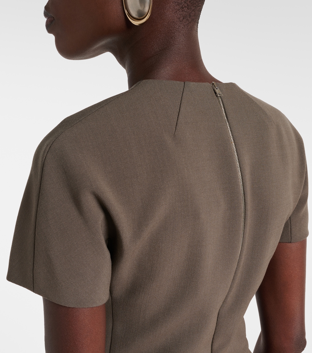 Abito midi in crêpe | Victoria Beckham