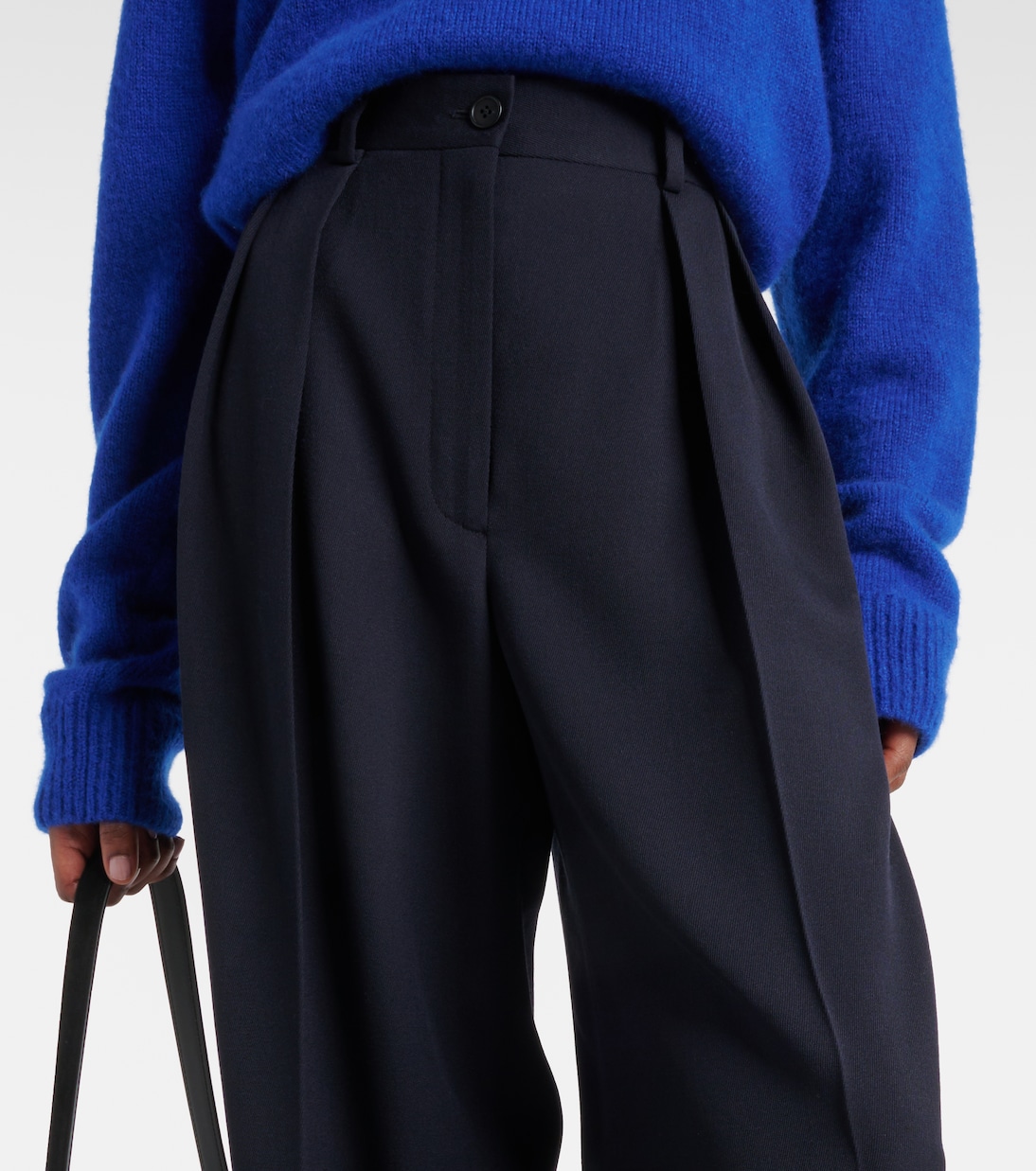 Weite Low-Rise-Hose Igor aus Wolle | The Row