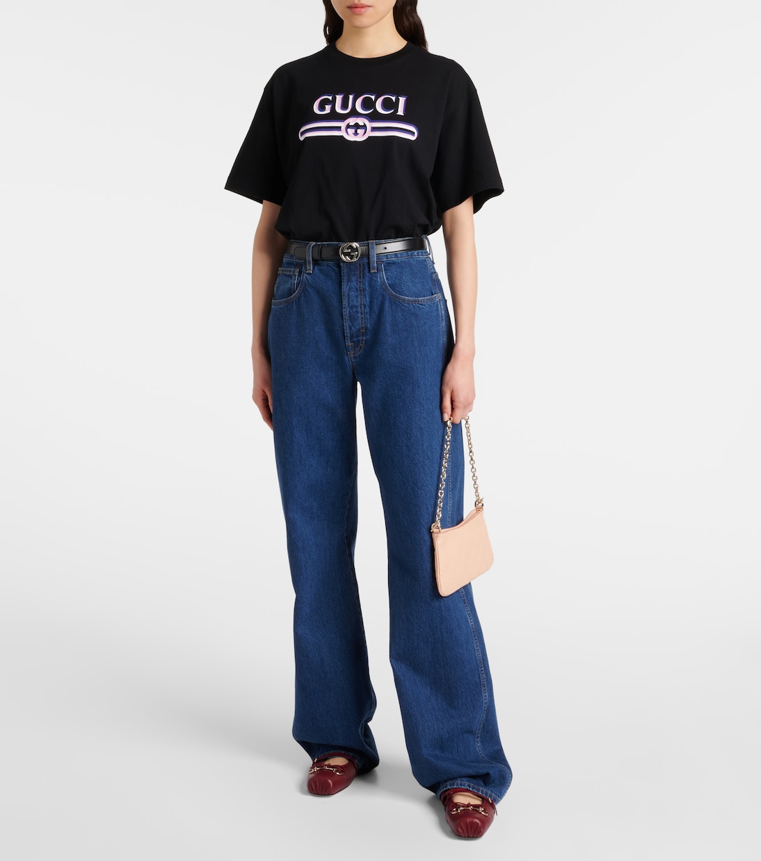 Schultertasche GG Mini aus Leder | Gucci