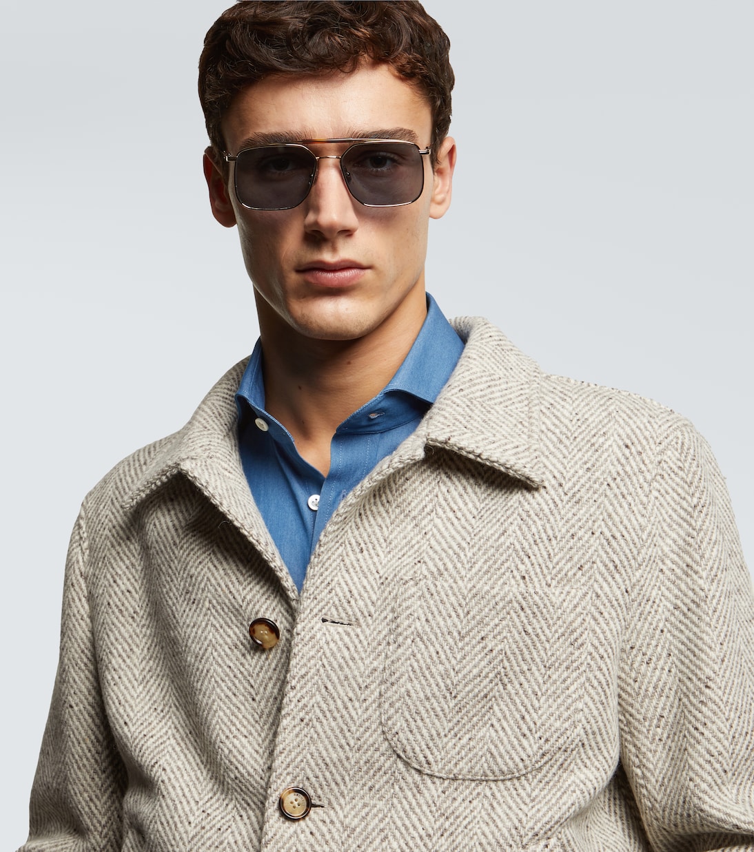 Gafas de sol cuadradas Sartorial Sunset | Brunello Cucinelli