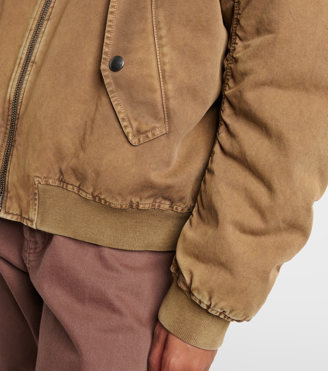Bomberjacke aus Baumwoll-Gabardine | Miu Miu