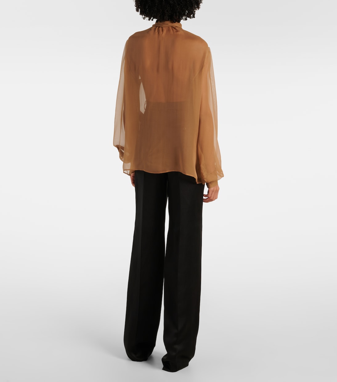 Blusa in chiffon di seta | Saint Laurent