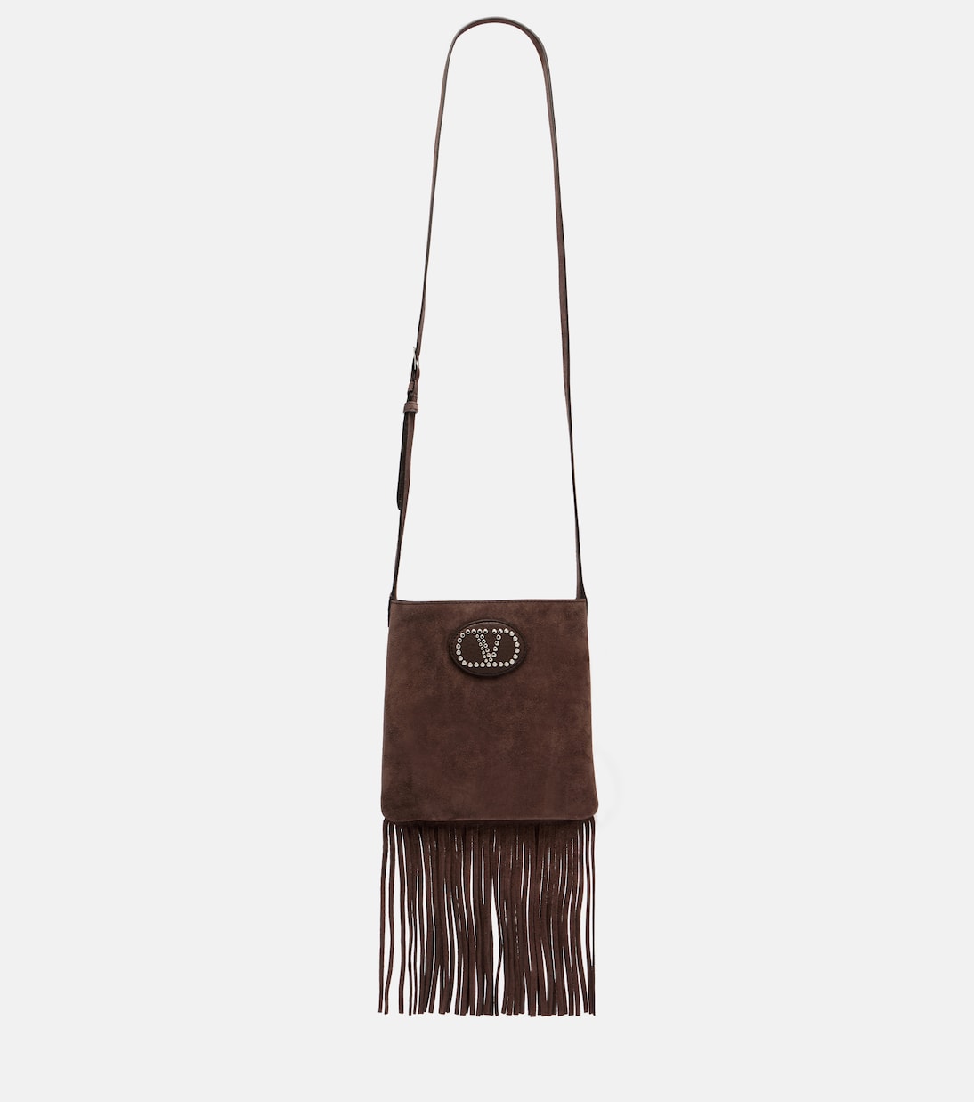 Borsa a tracolla Nellcôte in suede | Valentino Garavani
