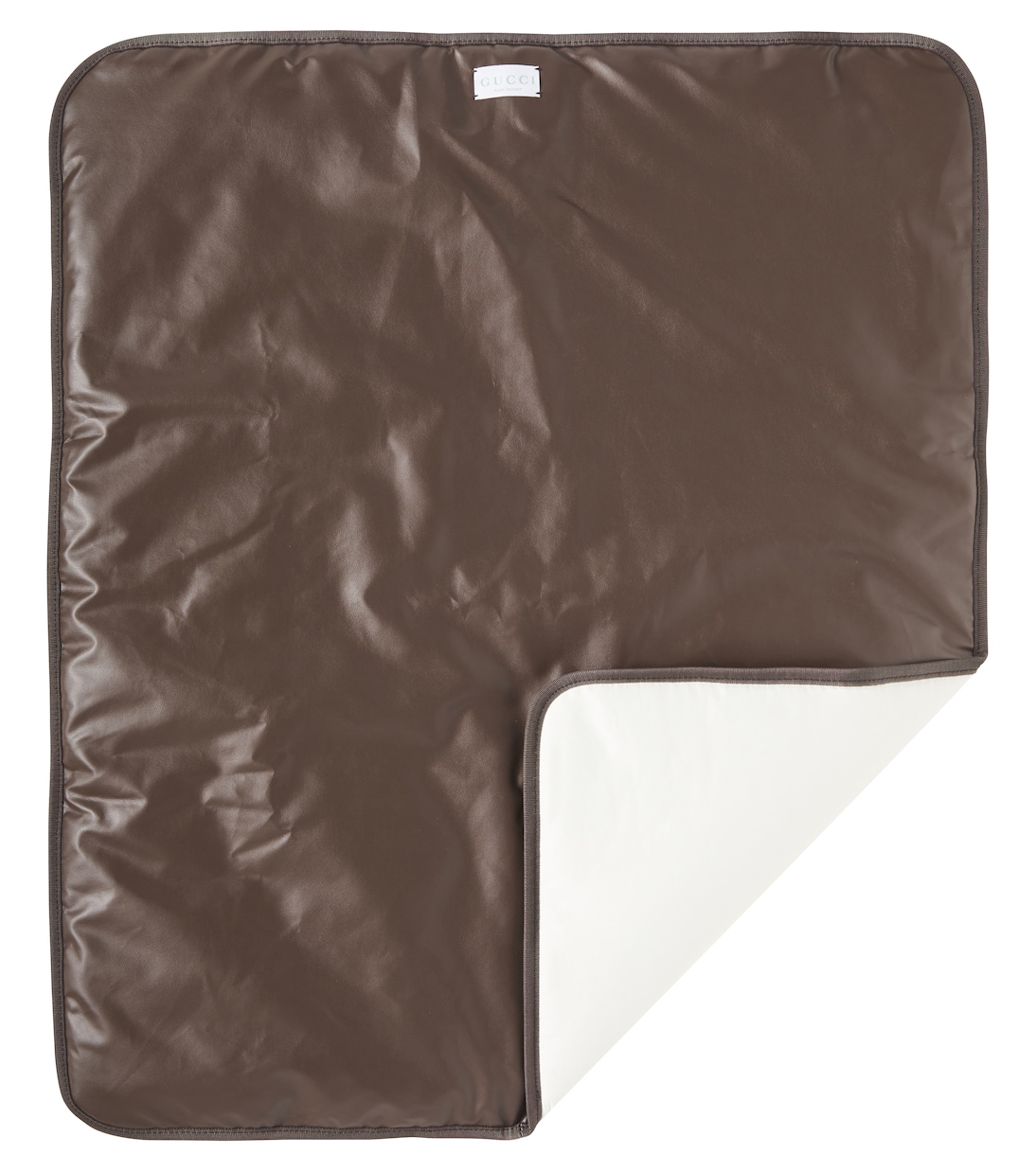 GG Large leather-trimmed baby changing bag | Gucci Kids