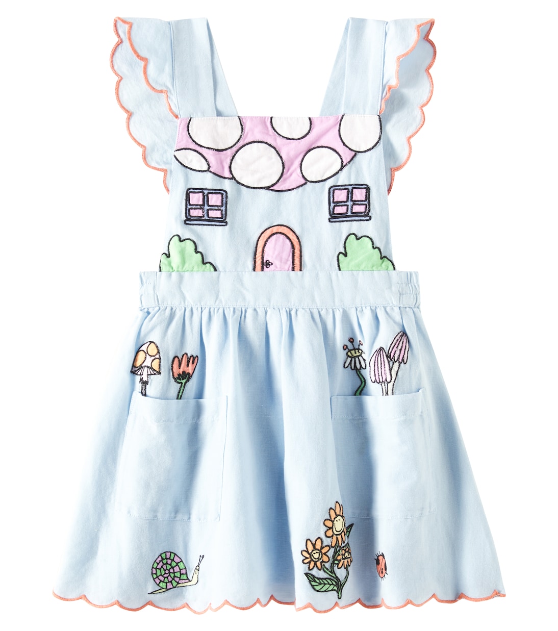 Abito in lino e cotone | Stella McCartney Kids