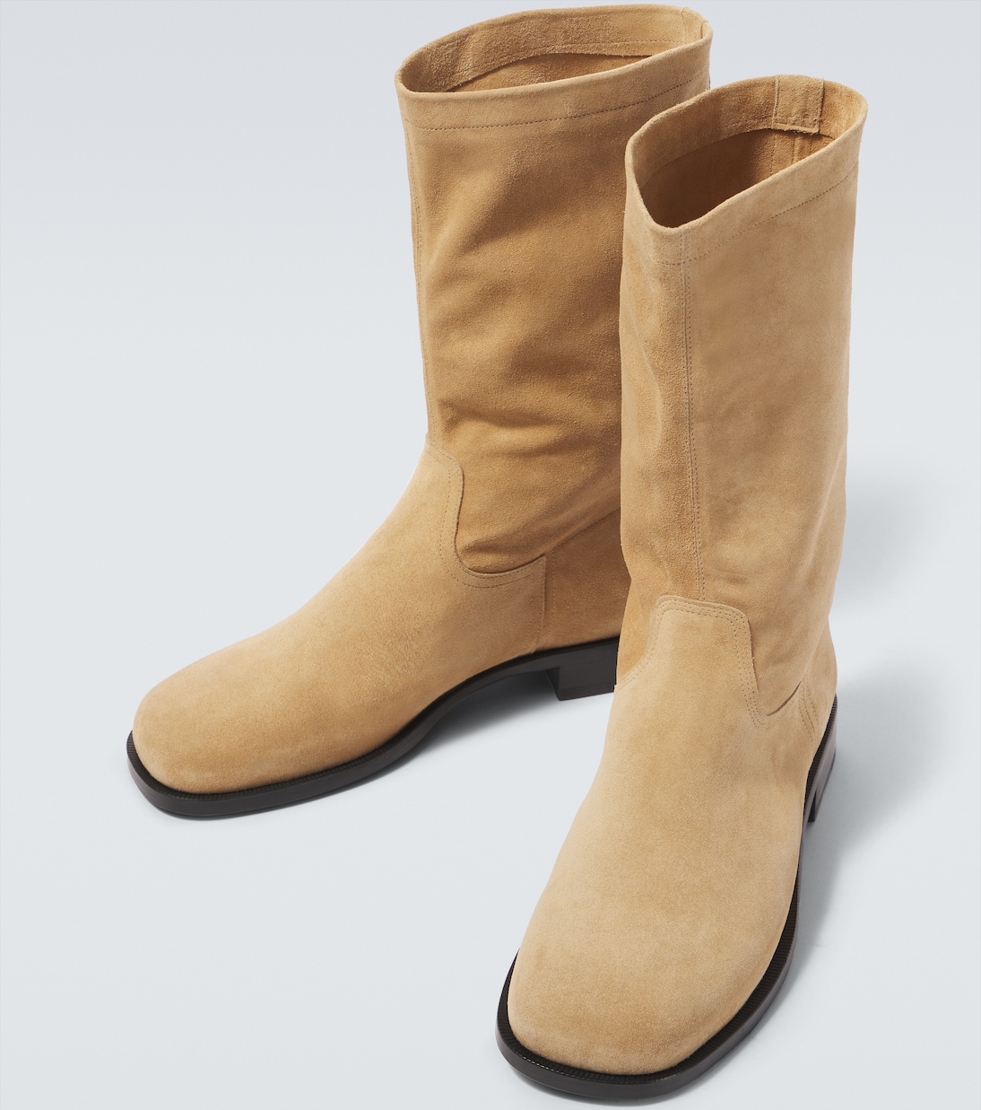 Soft Workwear suede ankle boots | Lemaire