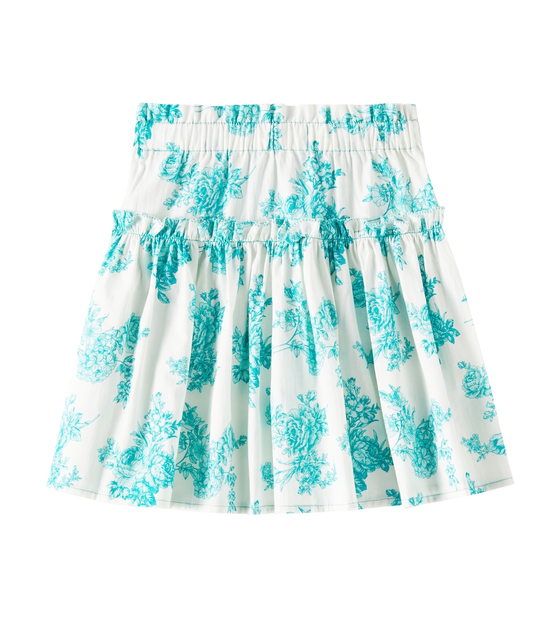 Jupe Tatiana en coton à fleurs | C'era Una Volta