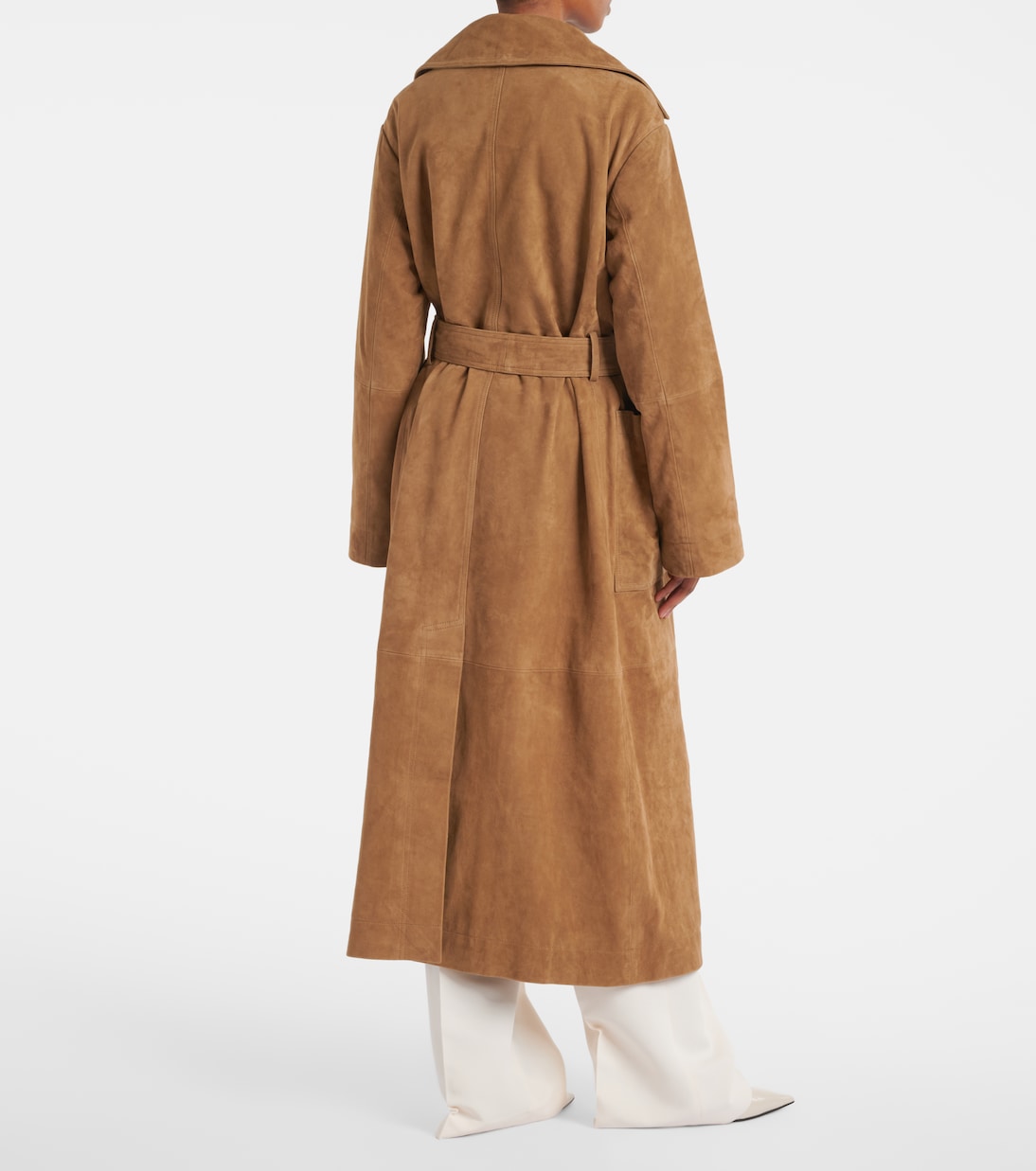 Cappotto a portafoglio in suede | Róhe