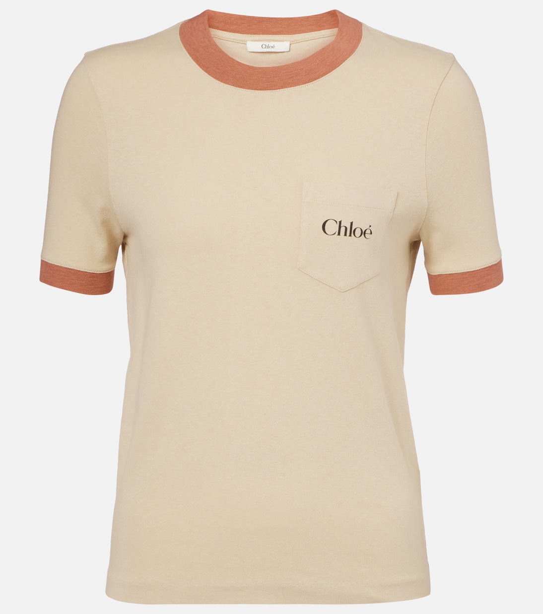 Camiseta de jersey de algodón con logo | Chloé