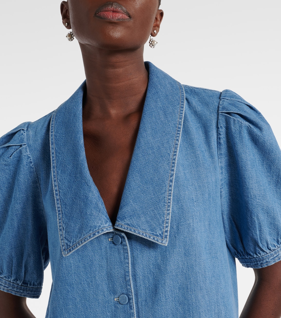 Abito corto di jeans Sailor | Frame