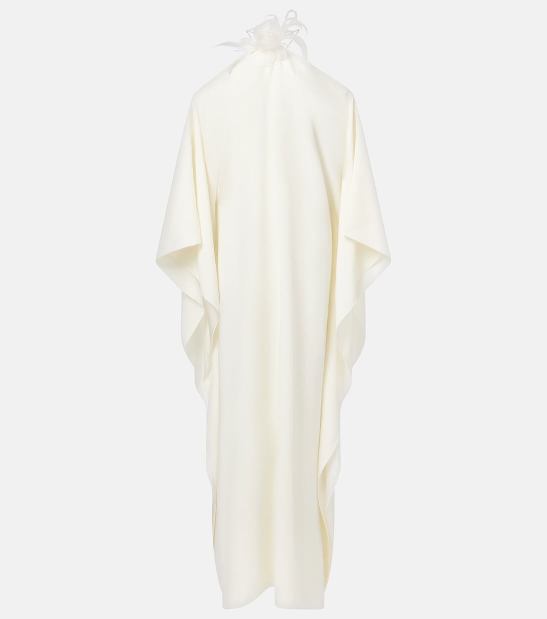 One-Shoulder-Robe mit Federn | Taller Marmo
