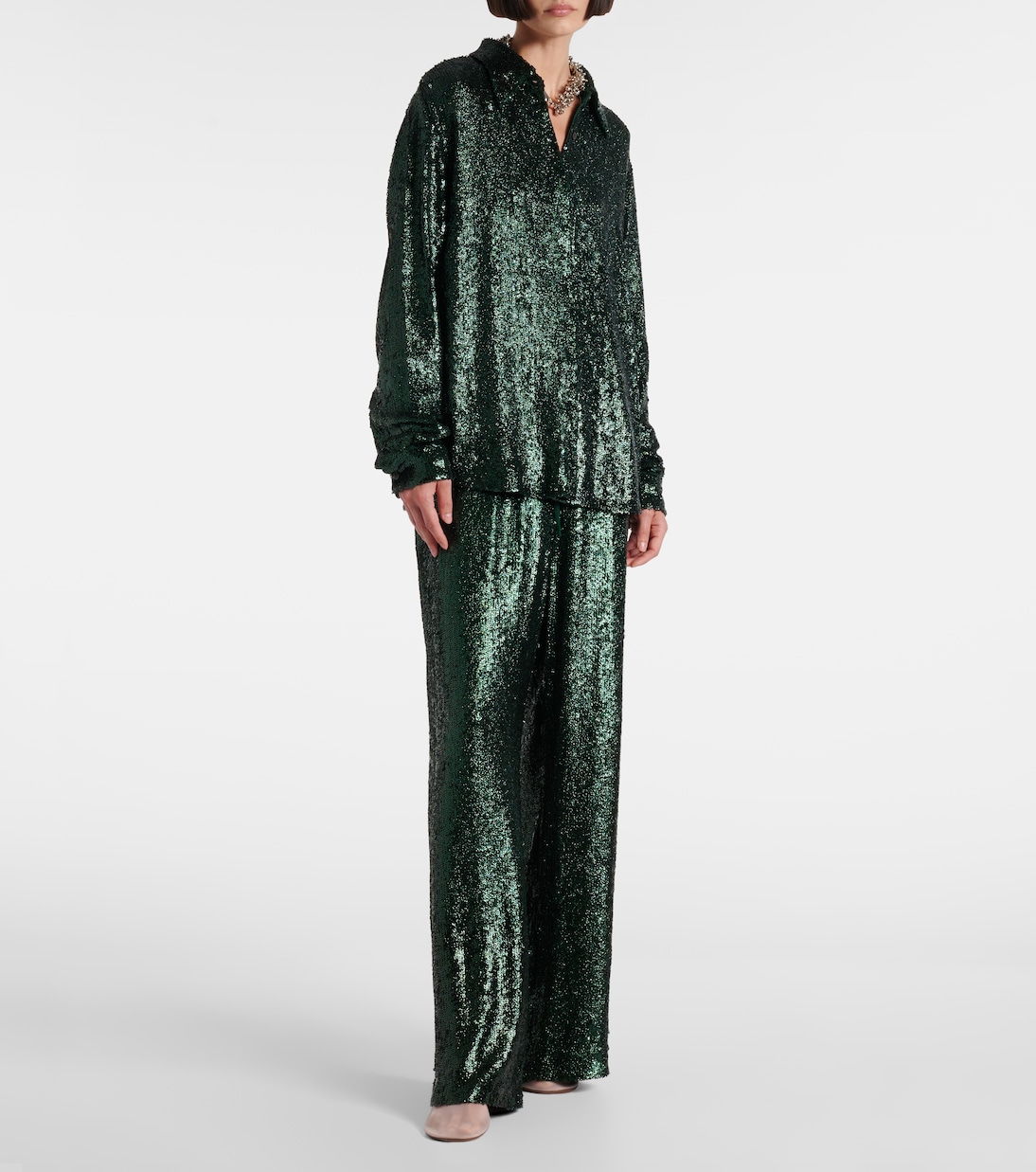 Camicia con paillettes | Dries Van Noten
