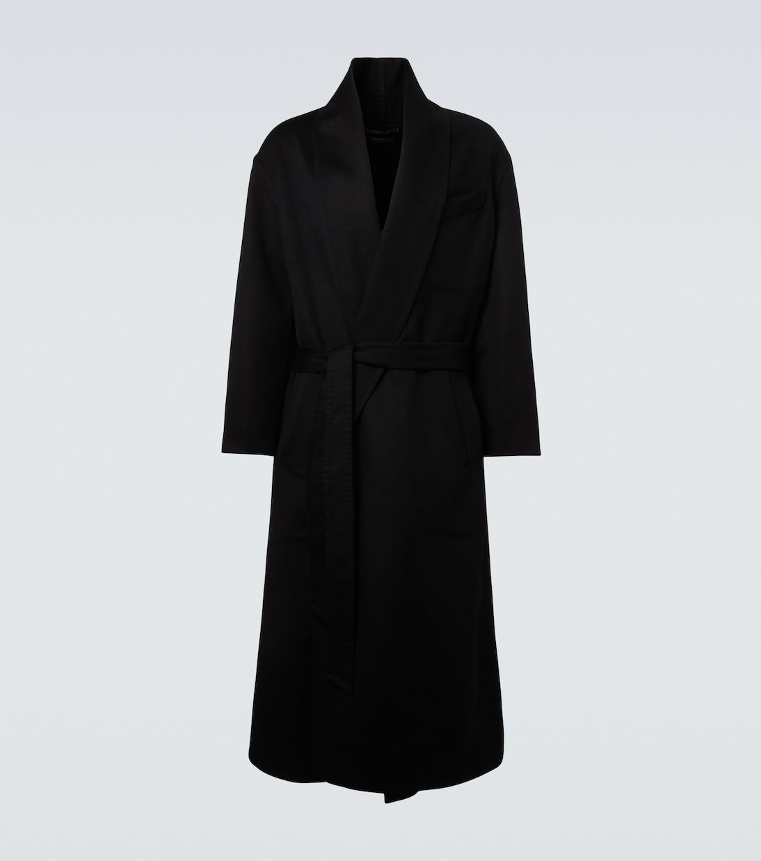 Wool and silk wrap coat | Tom Ford