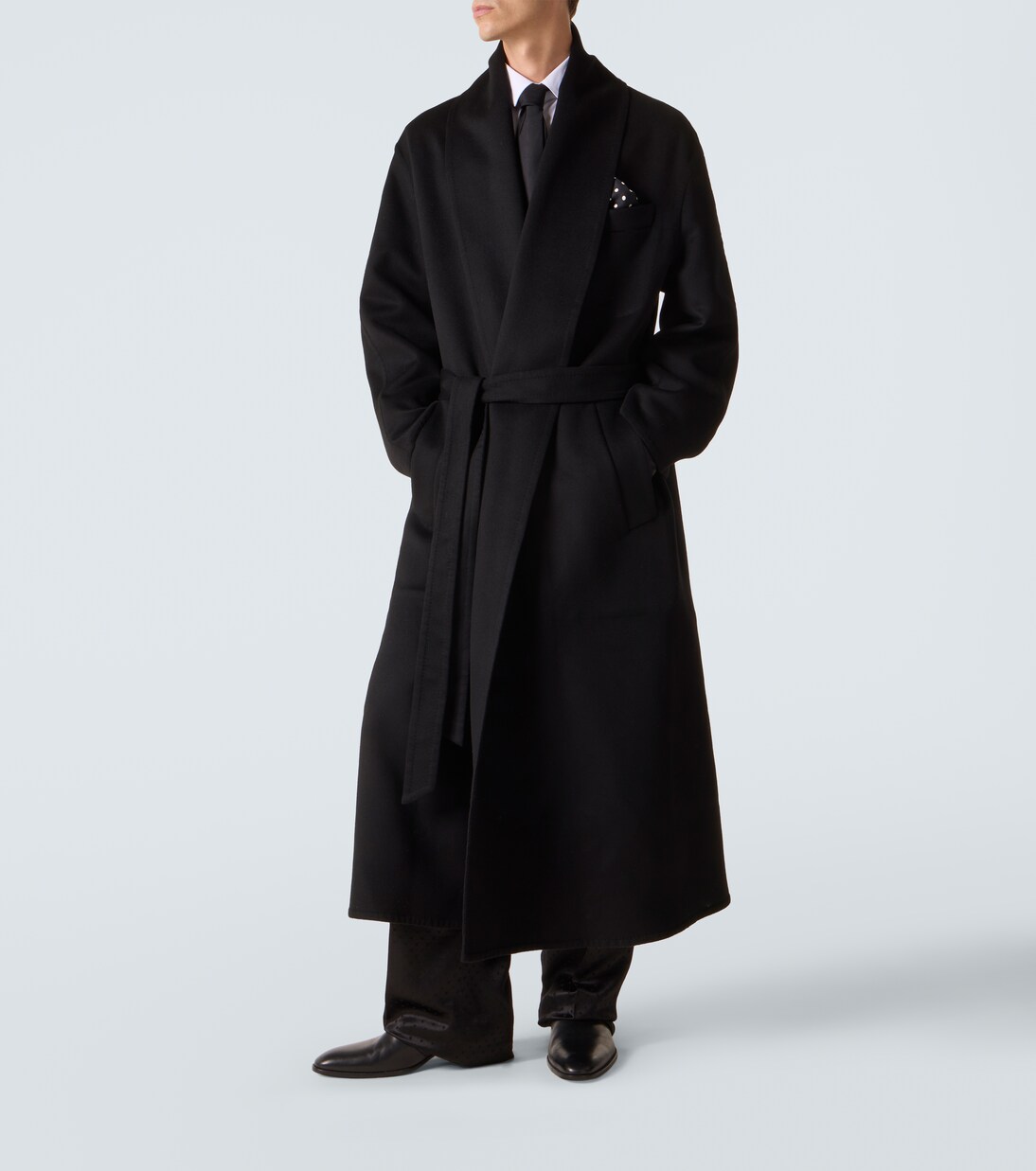 Wool and silk wrap coat | Tom Ford