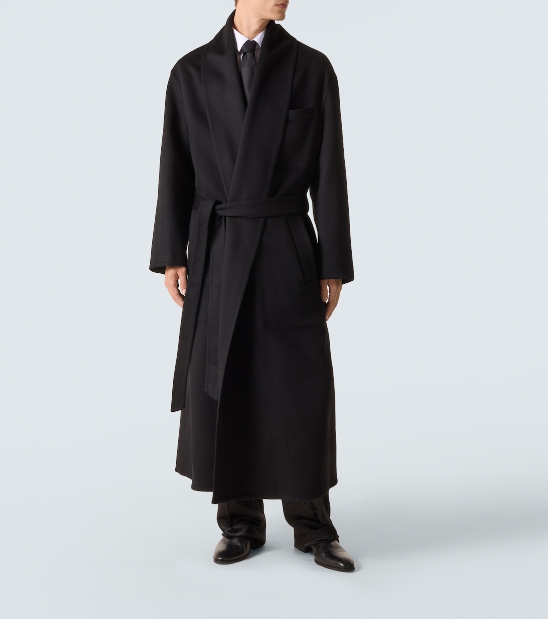 Wool and silk wrap coat | Tom Ford