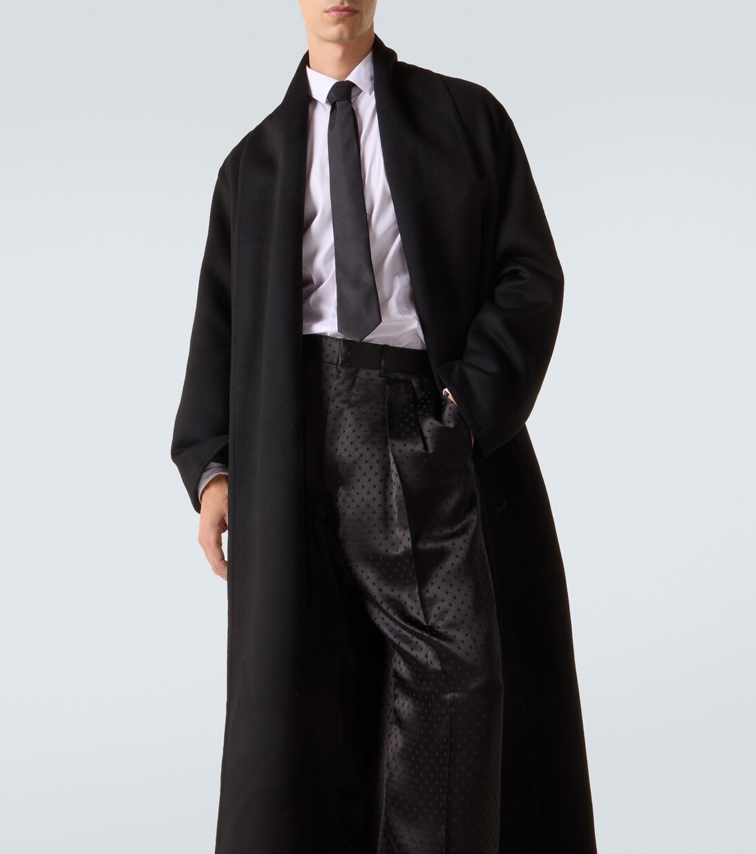 Wool and silk wrap coat | Tom Ford