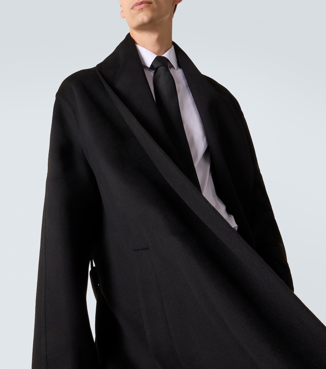 Wool and silk wrap coat | Tom Ford